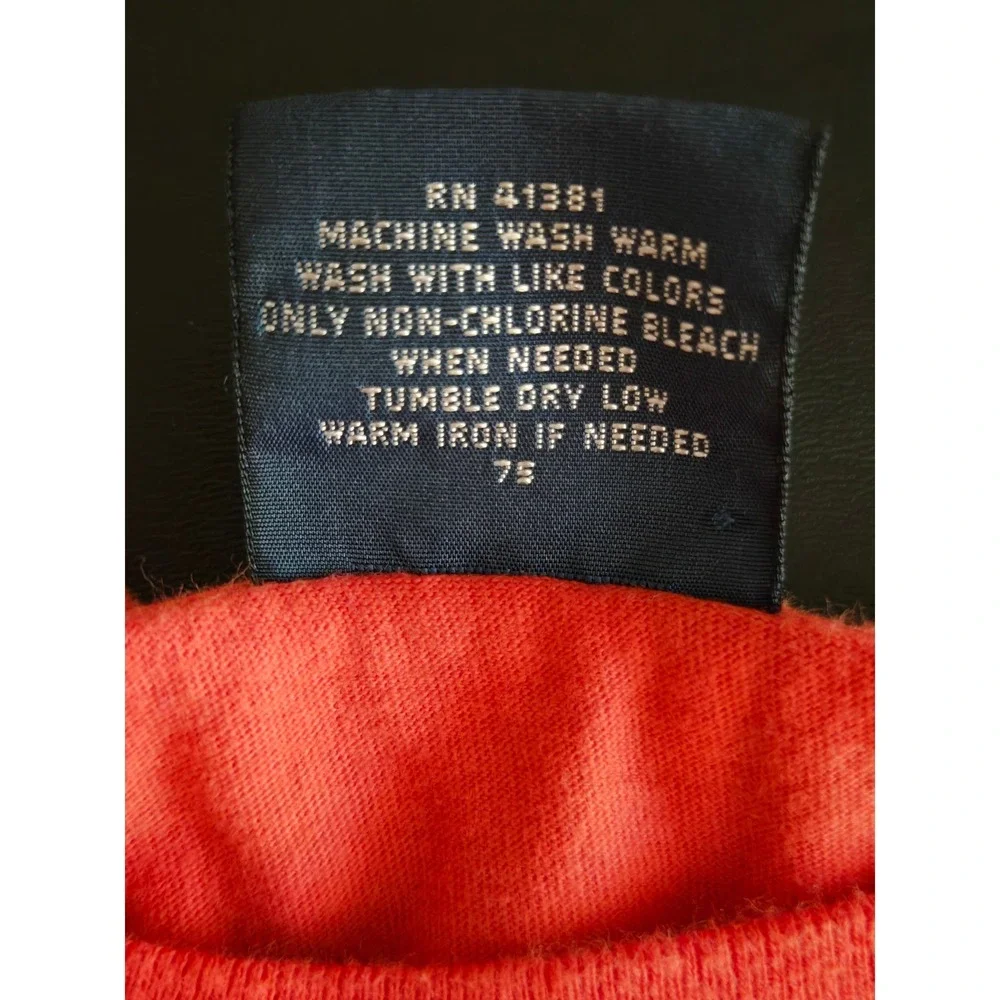 Polo Ralph Lauren Mens XL Orange Short Sleeve Pony Logo T-Shirt Cotton RN41381